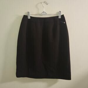 Petite Joneswear Essentials Black Minimalist Office Skirt Size 6P